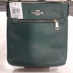 Green Coach Green Purse crossbody  -  NWT